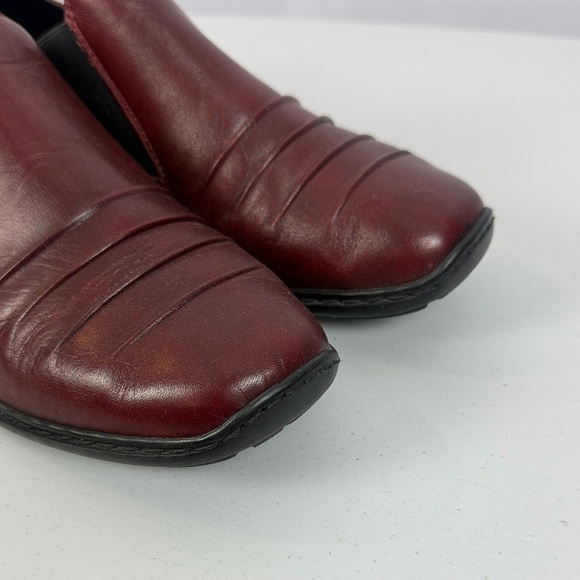 Rieker Calder Casual Comfort Leather Burgundy Slip On Loafers Size 8 - Picture 3 of 11